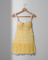 Embroidery push up Babydoll